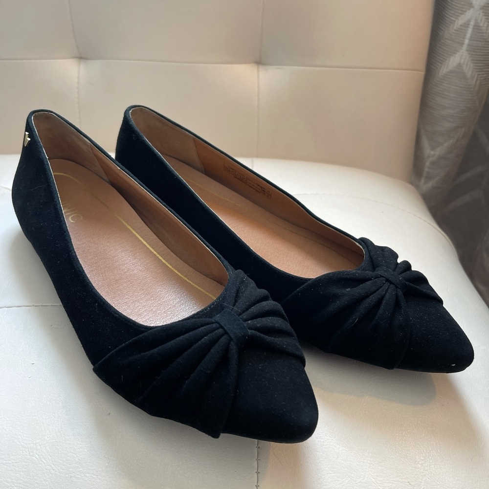 VIONIC Women’s Sz 9.5 Gramercy Black Suede Ballet Flat